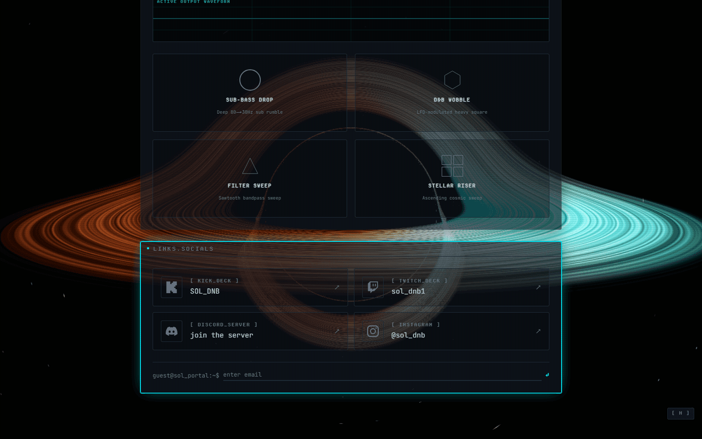 SOL_DNB // terminal club — Links.Socials